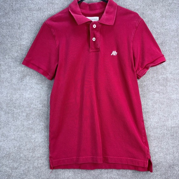 Aeropostale Mens Short Sleeve Bundle Polo Shirt Blue Red Mint Green Sz S Cotton - Picture 3 of 7